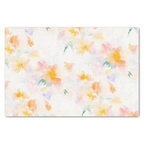 Summer Spring Flowers Elegant Floral Decoupage Tissue Paper