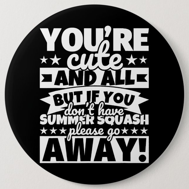 Summer squash Lover Food Funny Button (Front)