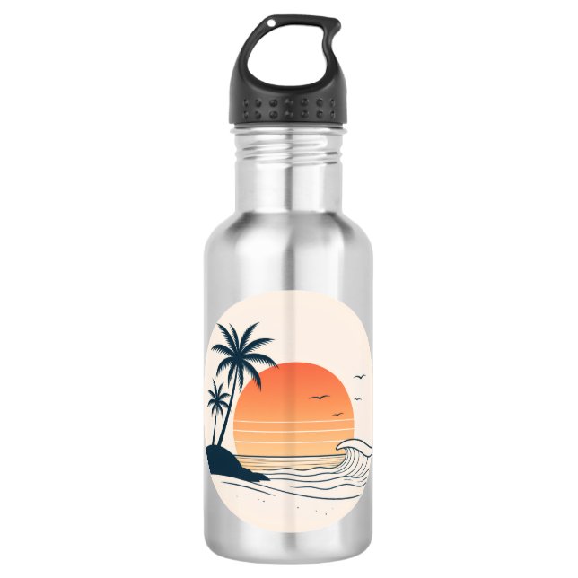 Summer Stainless Steel Water Bottle (Front)