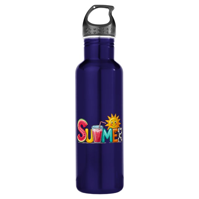 Summer  stainless steel water bottle (Front)