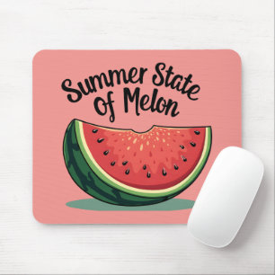 Summer State of Melon Retro Fruit Art Mouse Pad