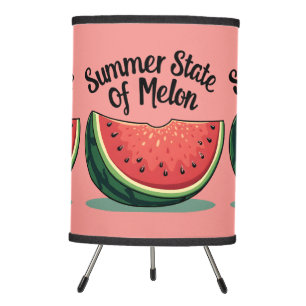 Summer State of Melon Retro Fruit Art Tripod Lamp