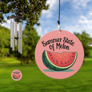 Summer State of Melon Retro Fruit Art Wind Chime