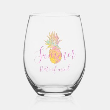 Summer state of mind - Cute Tropical Pineapple 