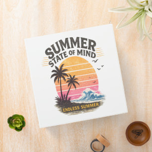 Summer State of Mind Vintage 3 Ring Binder