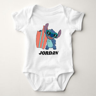Summer Stitch with Surfboard Baby Bodysuit