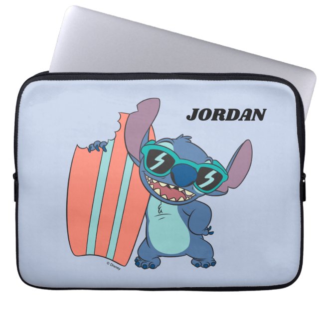 Summer Stitch with Surfboard Laptop Sleeve (Front)