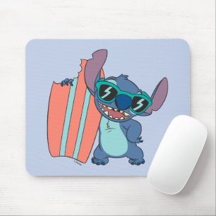 Summer Stitch with Surfboard Mouse Pad