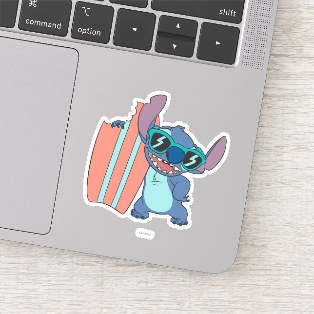 Summer Stitch with Surfboard Sticker (Detail)