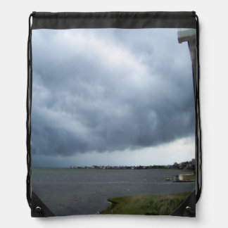 Summer Storm Clouds Drawstring Bag