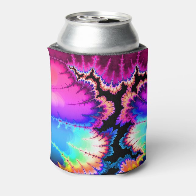Summer Storm Fractal Can Cooler (Can Back)