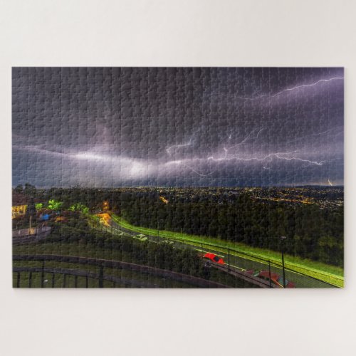 Summer Storm Over Brisbane Jigsaw Puzzle