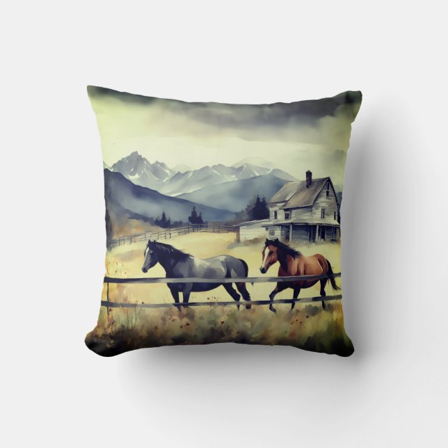 Summer storm  throw pillow (Front)