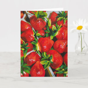Summer Strawberries Greeting Card