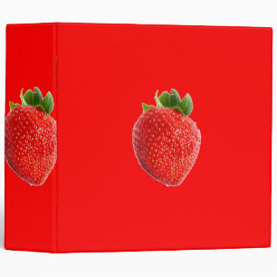 Summer Strawberry 3 Ring Binder