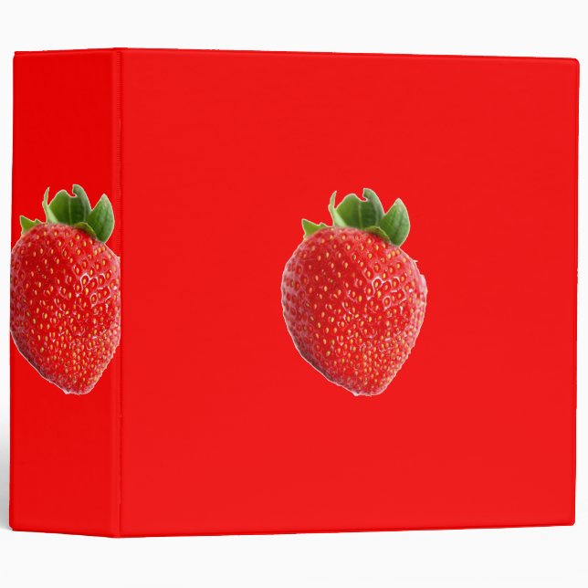 Summer Strawberry 3 Ring Binder (Front/Spine)