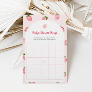 Summer Strawberry Baby Bingo Baby Shower Game