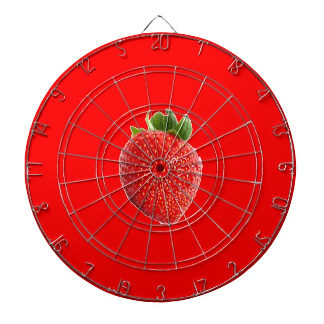 Summer Strawberry Dart Board (Front)