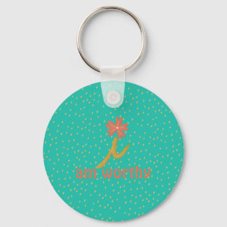 Summer Strawberry effortlesli i am worth Keychain