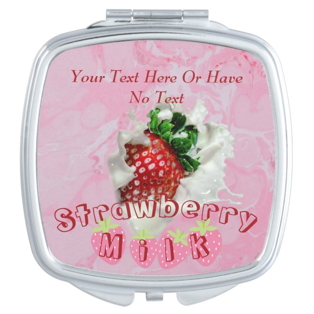 Summer Strawberry Fruit Cute Japanese Kawaii Food  Compact Mirror (Front)