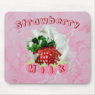 Summer Strawberry Fruit Cute Japanese Kawaii Food Mouse Pad