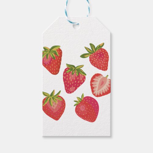 Summer Strawberry Gift Tags