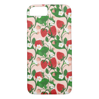 Summer Strawberry in Pink iPhone 8/7 Case