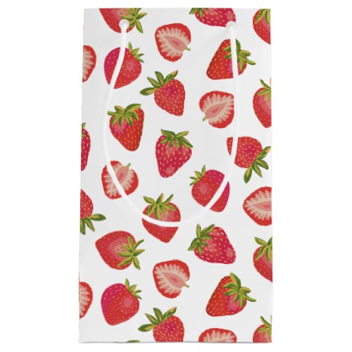 Summer Strawberry Pattern Small Gift Bag