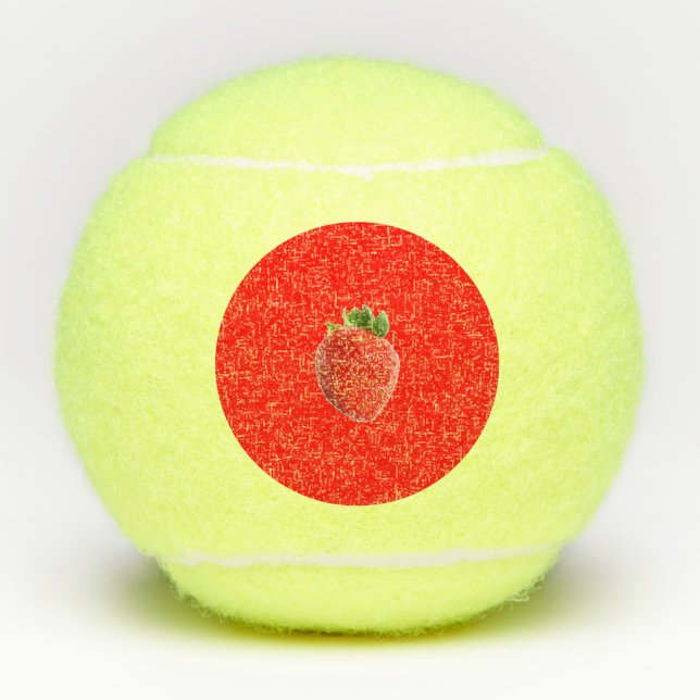 Summer Strawberry Tennis Balls (Front)