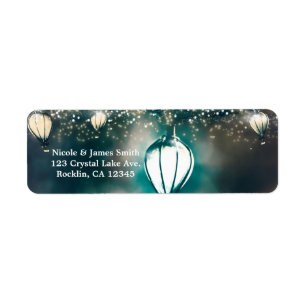Summer String Lights Enchanted Wedding Invitation Label