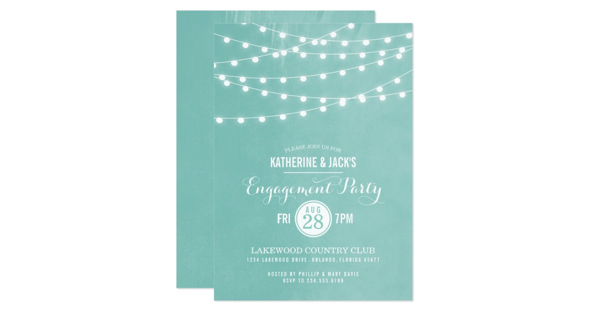 Summer Engagement Party Invitations 2