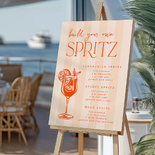 Summer Stripe Build Your Own Spritz Bar Sign