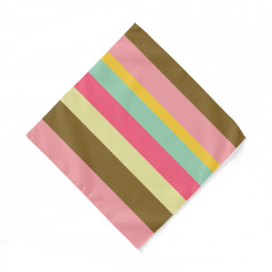Summer Stripe Color Palette Design Bandana