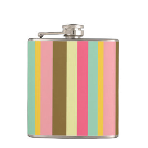 Summer Stripe Color Palette Design Flask