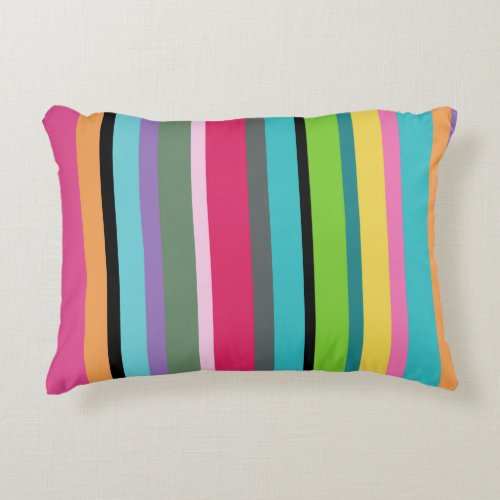 Summer Stripes Accent Pillow
