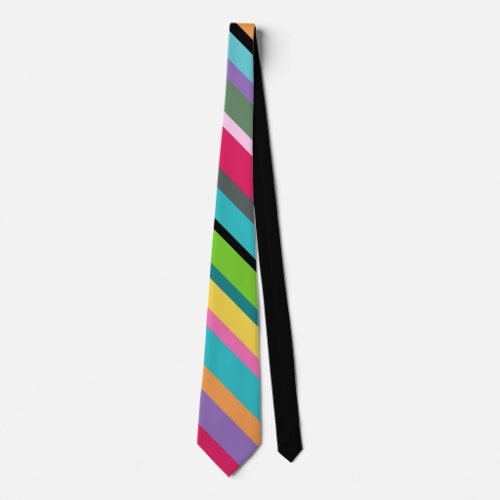 Summer Stripes diagonal neck tie