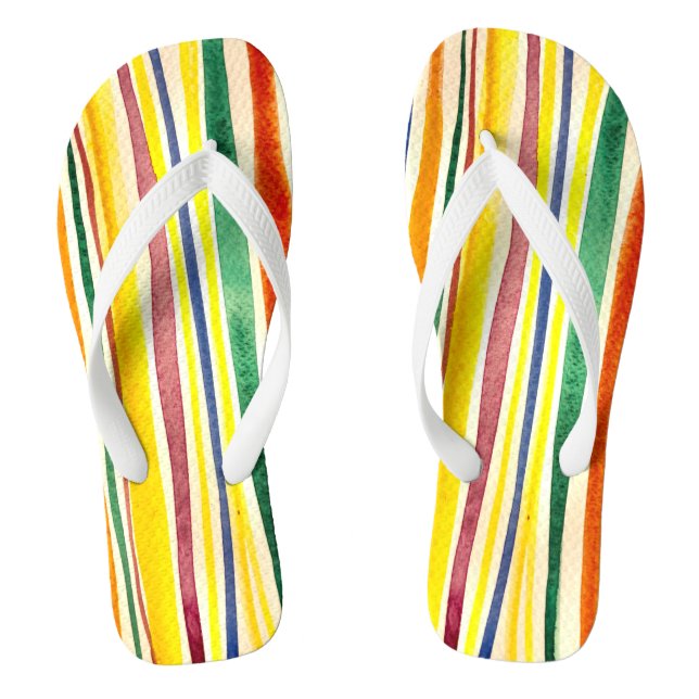 summer stripes flip flops (Footbed)