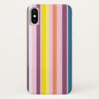 Summer Stripes iApple iPhone X, Barely There