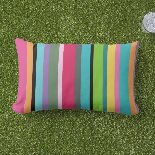 Summer Stripes Lumbar Pillow