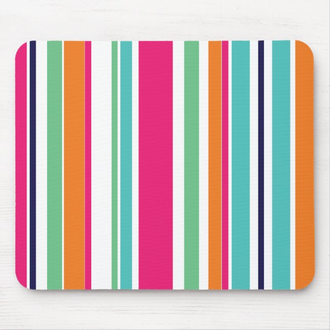 Summer Stripes Mouse Pad (Front)
