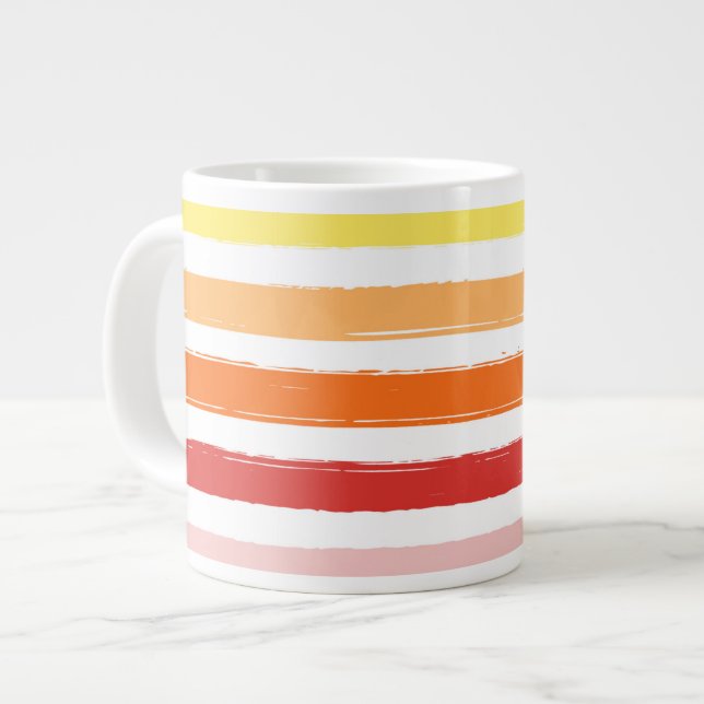 Summer Stripes Mug - Sunset & Sunrise (Front Left)