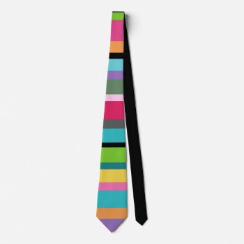 Summer Stripes Neck Tie by Mistflower at Zazzle