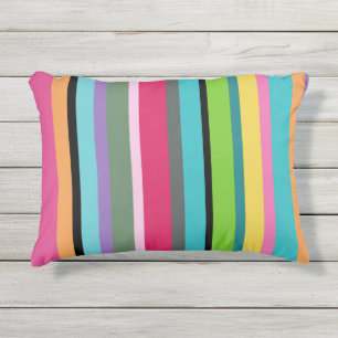 Summer Stripes Outdoor Pillow