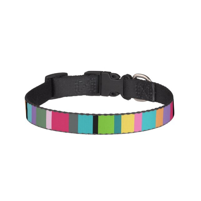 Summer Stripes Pet Collar (Front)