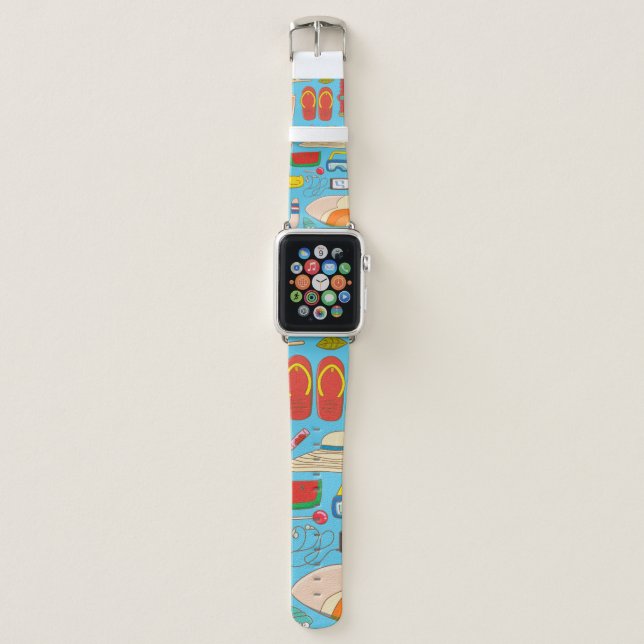 Summer stuff collection item for summer time at th apple watch band (Front)