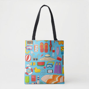 Summer stuff collection item for summer time at th tote bag