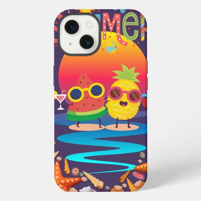 Summer Stuff Sunset Background Iphone Case (Back)
