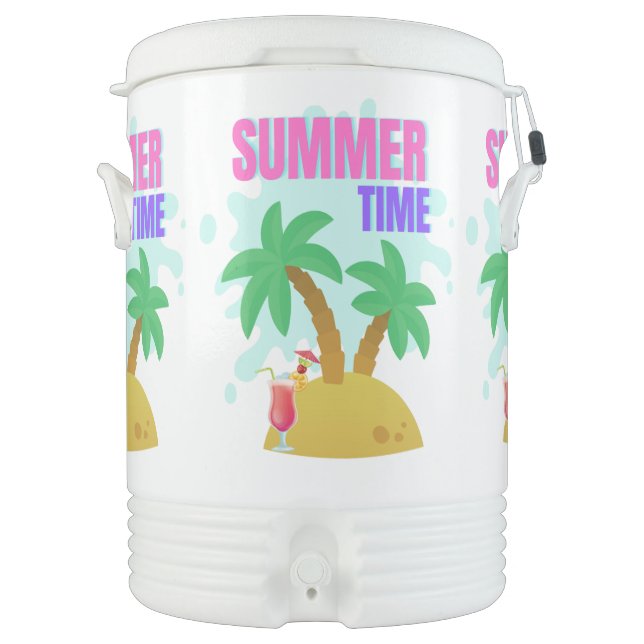 summer, style, summer time, vacations, beverage cooler (Front)