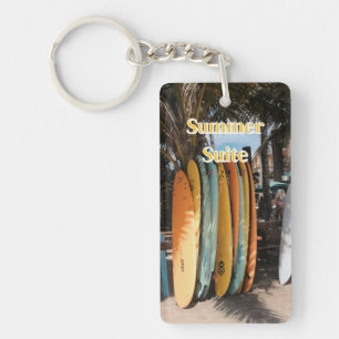 Summer Suite Surfboards Keychain