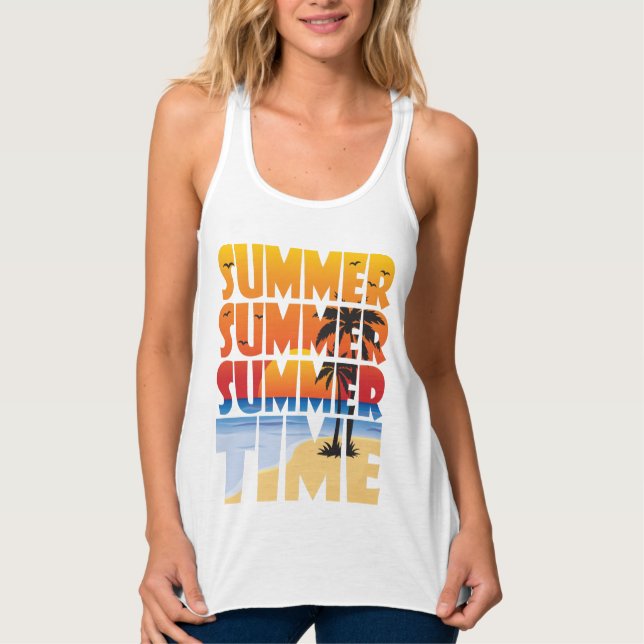 Summer Summer Summer Time! Tank Top (Front)